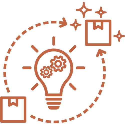 ampoule éclairée avec des post-it