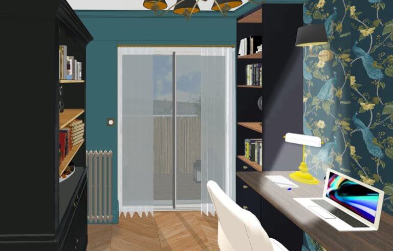 bureau décoration baroque