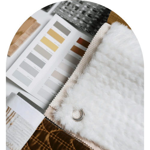 échantillon de tissu et nuancier